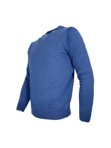 Sweter Cashmere Company wełniany niebieski