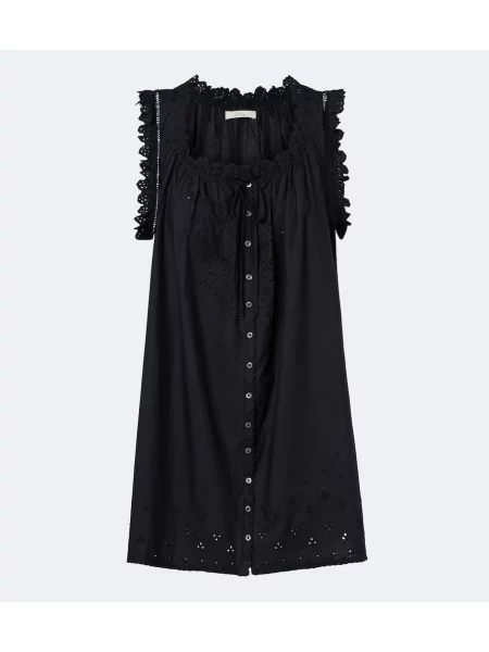 Rochie Dôen cu broderie negru