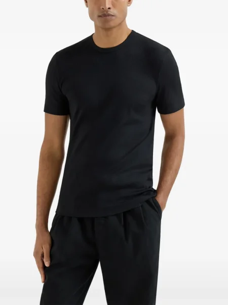 Tricou Brunello Cucinelli cu decolteu rotund negru