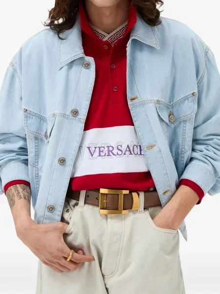 Geacă de blugi Versace albastru