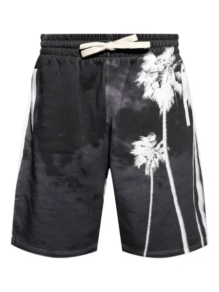 Pantaloni scurți Palm Angels cu imagine negru