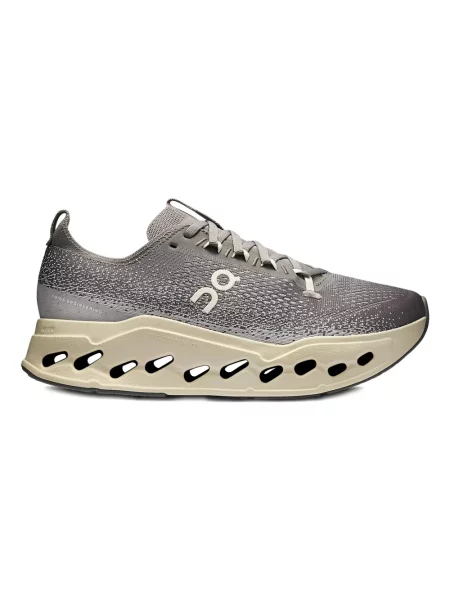 Buty do biegania On Cloudsurfer Max asphalt/ice szary