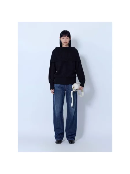 Sweter Sportmax wełniany czarny
