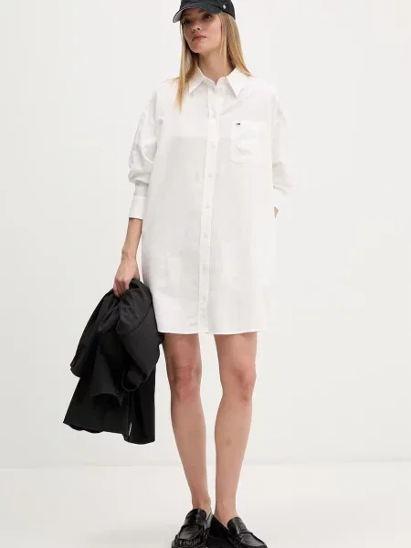 Tommy Jeans De in rochie alb