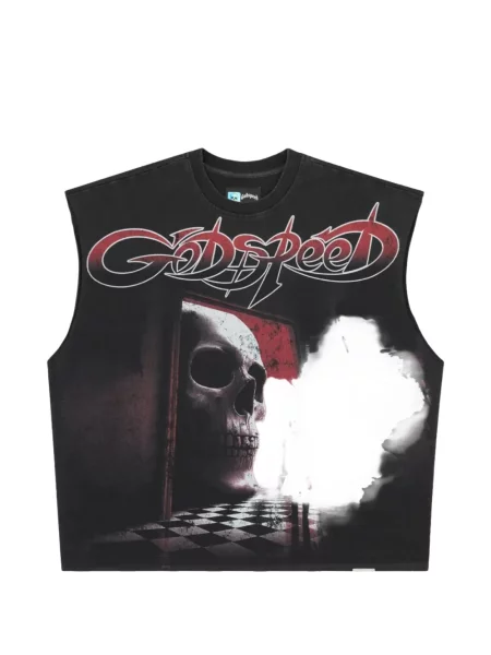 Tricou Godspeed fără mâneci negru