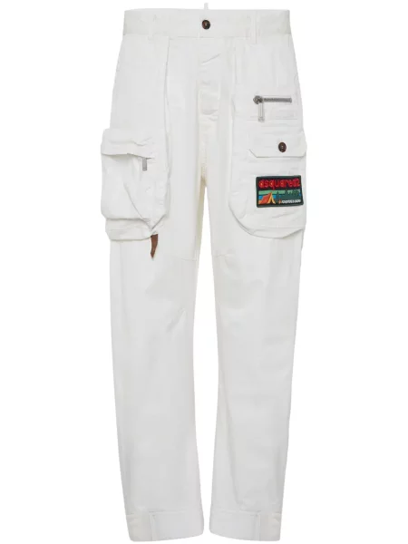 Pantaloni cargo Dsquared2 alb