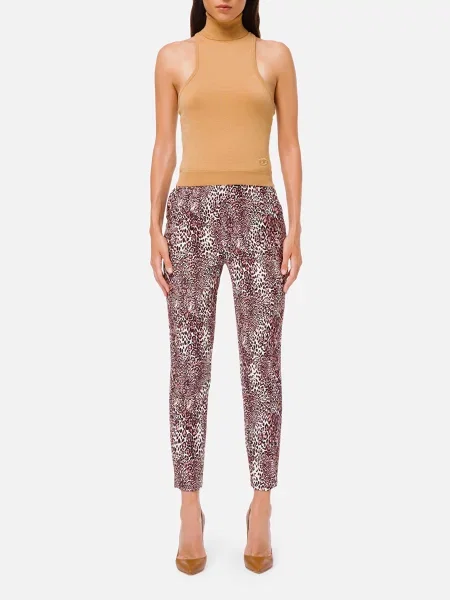 Брюки Elisabetta Franchi коричневые
