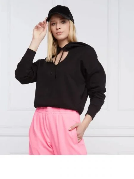 DKNY Sport Hanorac | Cropped Fit negru