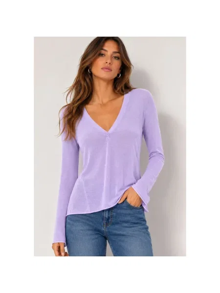 Sweter Pinko wełniany fioletowy