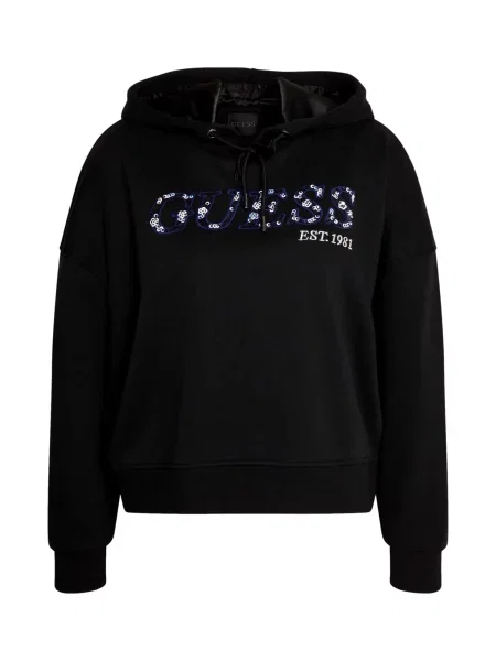 Guess Bluză Regular Fit negru