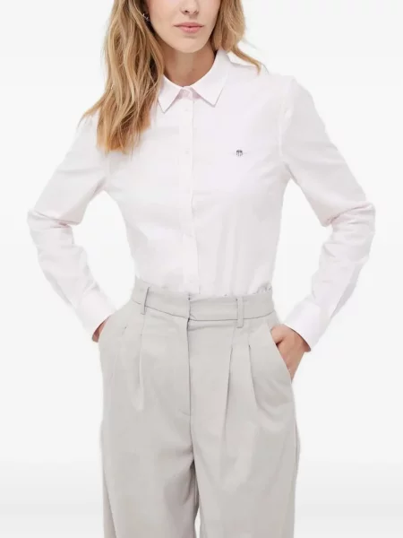 Cămașă Gant cu broderie roz