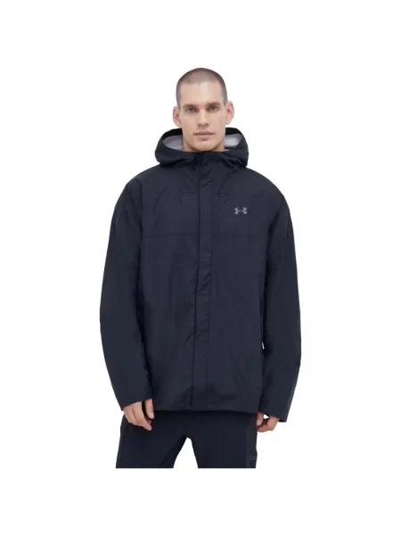 Geacă Under Armour cu glugă cu autograf negru