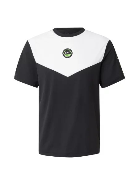 Nike Sportswear Tricou verde măr / negru alb