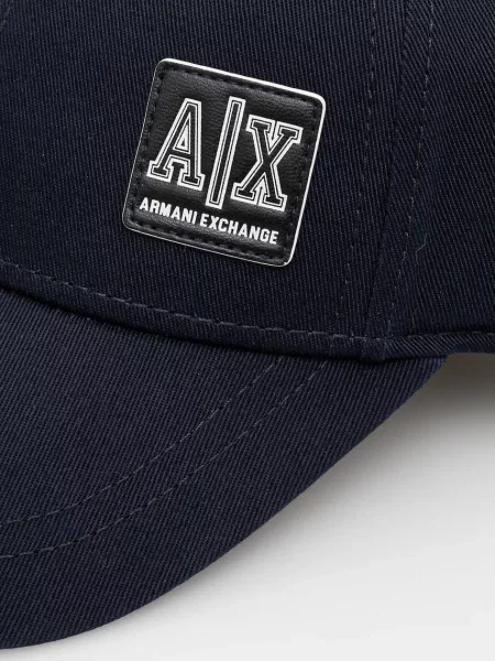 Кепка Armani Exchange однотонна синій