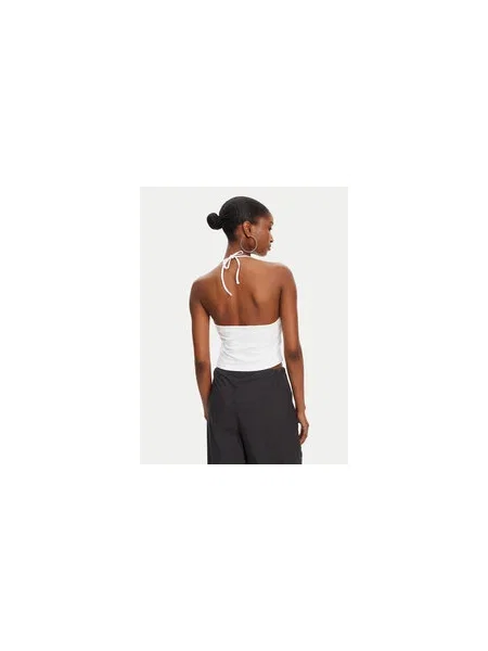 Juicy Couture Felső Tied Slim Fit fehér