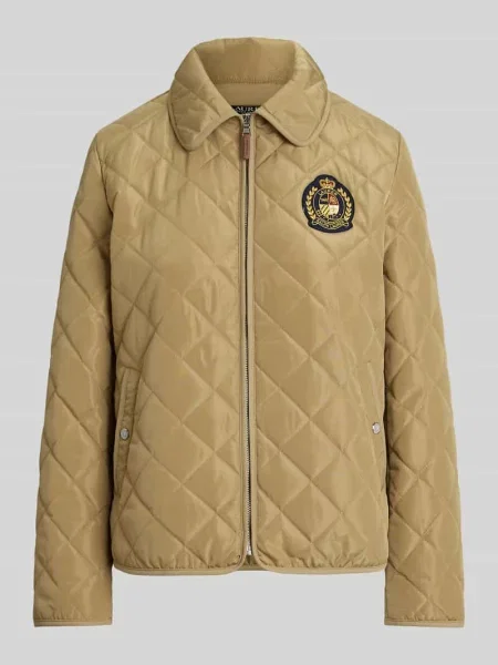 Kurtka z zamkiem błyskawicznym Lauren Ralph Lauren beżowa
