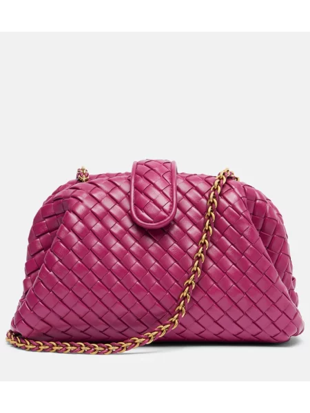 Geantă plic Bottega Veneta din piele violet