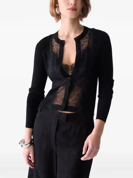 Cardigan Liu Jo din dantelă negru