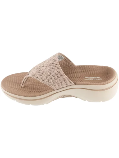 Šľapky Skechers béžová