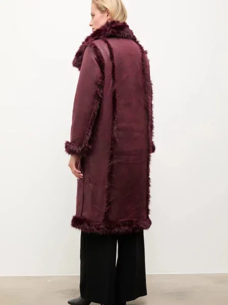 Двосторонній плащ Answear.LAB бордовий