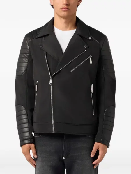 Geanta de piele Philipp Plein negru