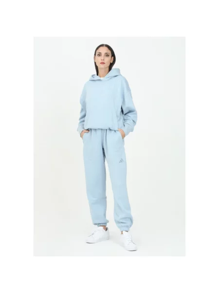 Joggery Adidas polarowe niebieskie