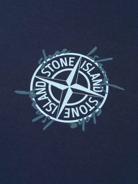 Dětské tričko Stone Island modré