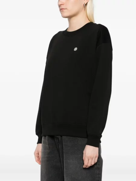 Hanorac Kenzo cu broderie cu model floral negru