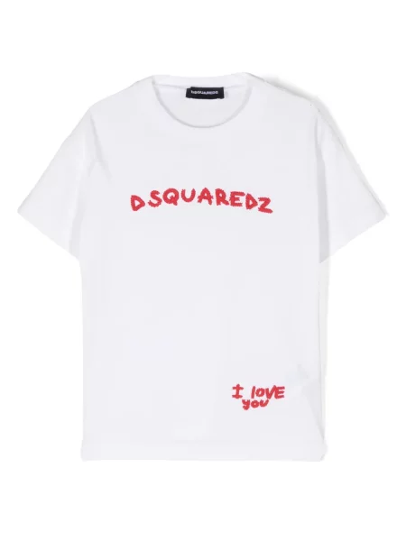 Koszulka dziecięca Dsquared2 biała
