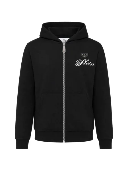 Ursuleț de pluș hanorac cu glugă Philipp Plein cu strasuri negru