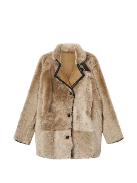 Haină din piele de oaie Isabel Marant din piele de oaie
