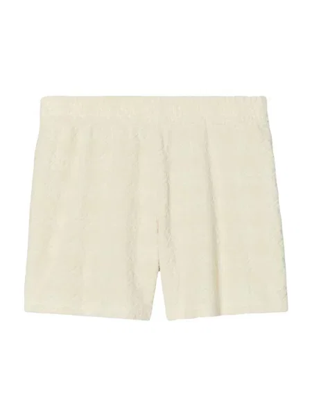 Krótkie szorty Tory Burch żakardowe beżowe