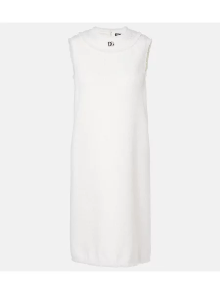 Volnena obleka Dolce&gabbana bela