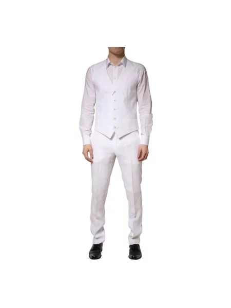 Lniany garnitur Dolce And Gabbana biały