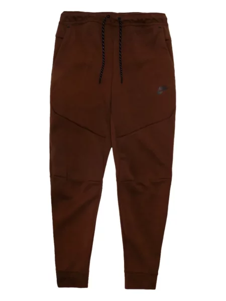 Pantaloni Nike din fleece alergare cu broderie negru