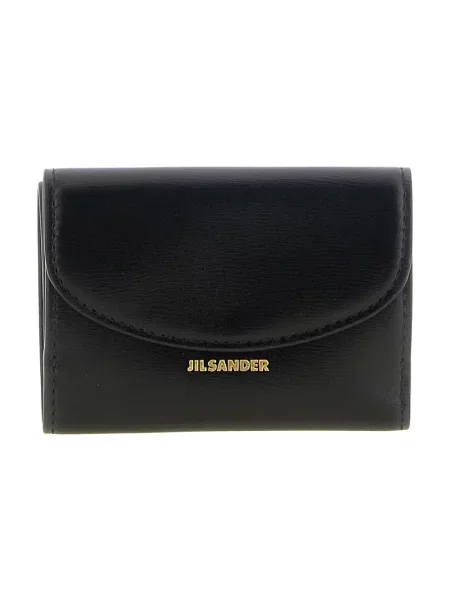 Portfel Jil Sander skórzany czarny