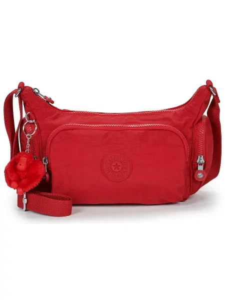 Crossbody torbica Kipling rdeča