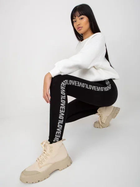 Legginsy Bouquet czarne