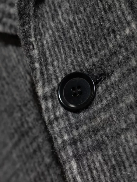 Palton Samsøe Samsøe de lână în carouri gri