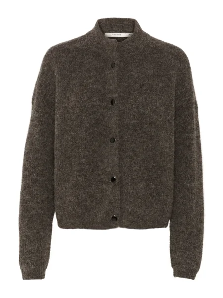 Gestuz Geacă tricotată AlphaGZ ciocolatiu