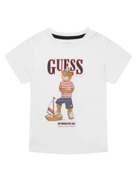 Guess Marškinėliai Regular Fit balta