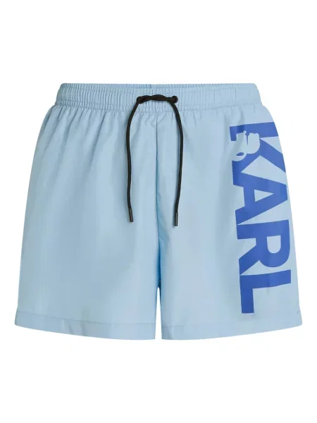 Slip de baie Karl Lagerfeld cu imagine albastru
