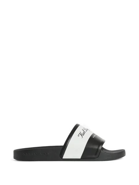 Papuci Karl Lagerfeld cu imagine negru