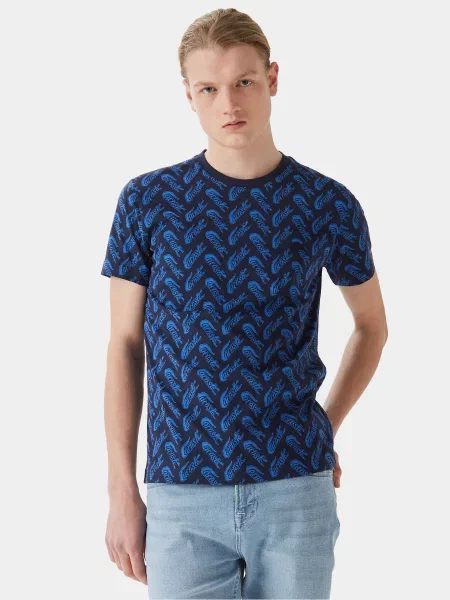 Lacoste Футболка Темно-синій синя