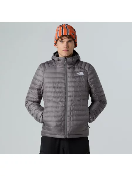 Мъжко пухено яке The North Face Huila Synthetic Hoodie smoked pearl сиво