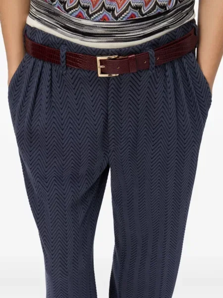 Pantaloni Missoni plisate albastru