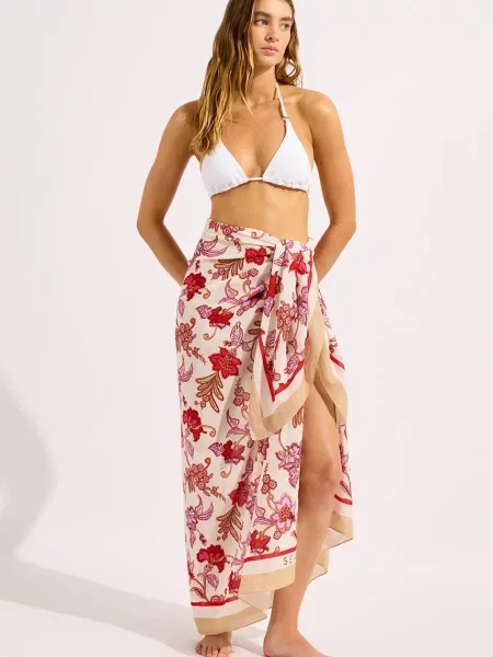 Strój kąpielowy Seafolly beżowy