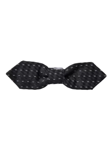 Jedwabny krawat Dolce And Gabbana czarny