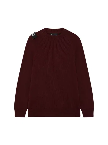Sweter Ma.strum wełniany czerwony