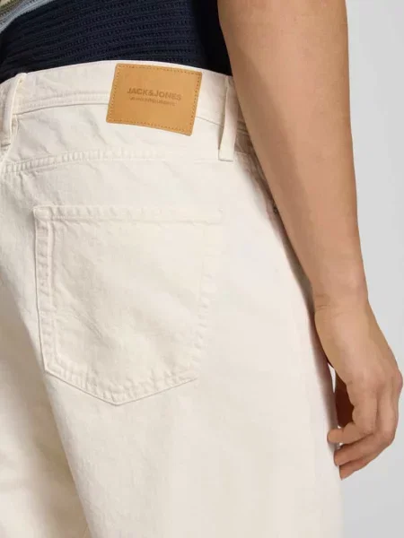 Szorty jeansowe o kroju baggy model ALEX' Jack & Jones białe